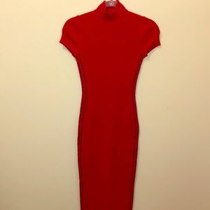 Michael Kors red bodycon dress